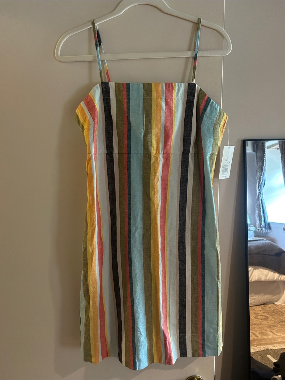 NWT linen mini dress pockets